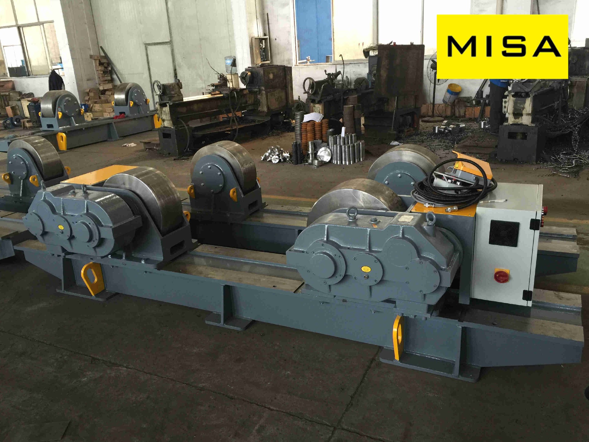 Assembly Steel Pipe Conventional Turning Rollers With 350mm Wheel Diameter