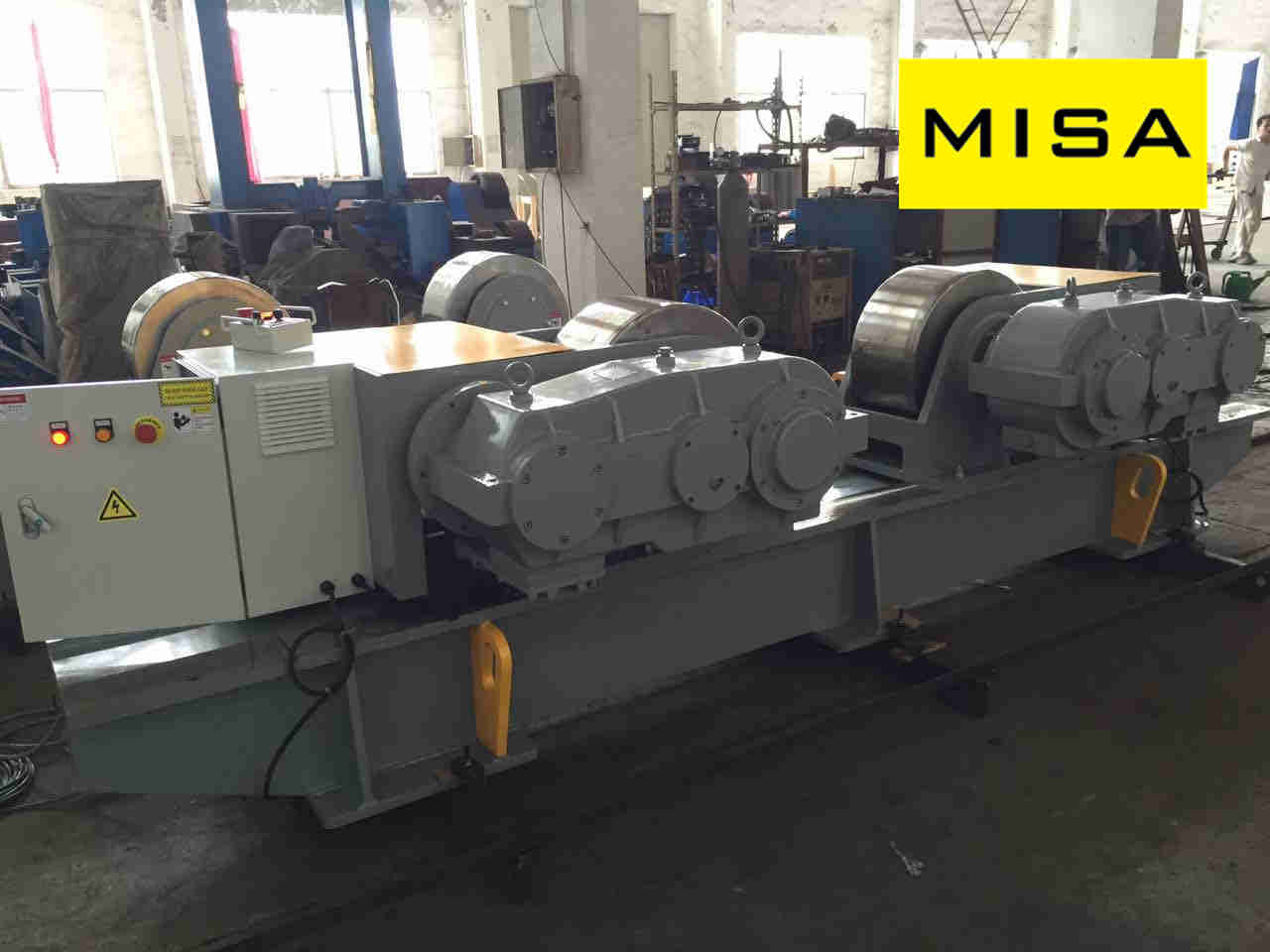 40T Fixed Adjustable Welding Turning Rolls With 2*1.5 KW Motor For Vessel Welding