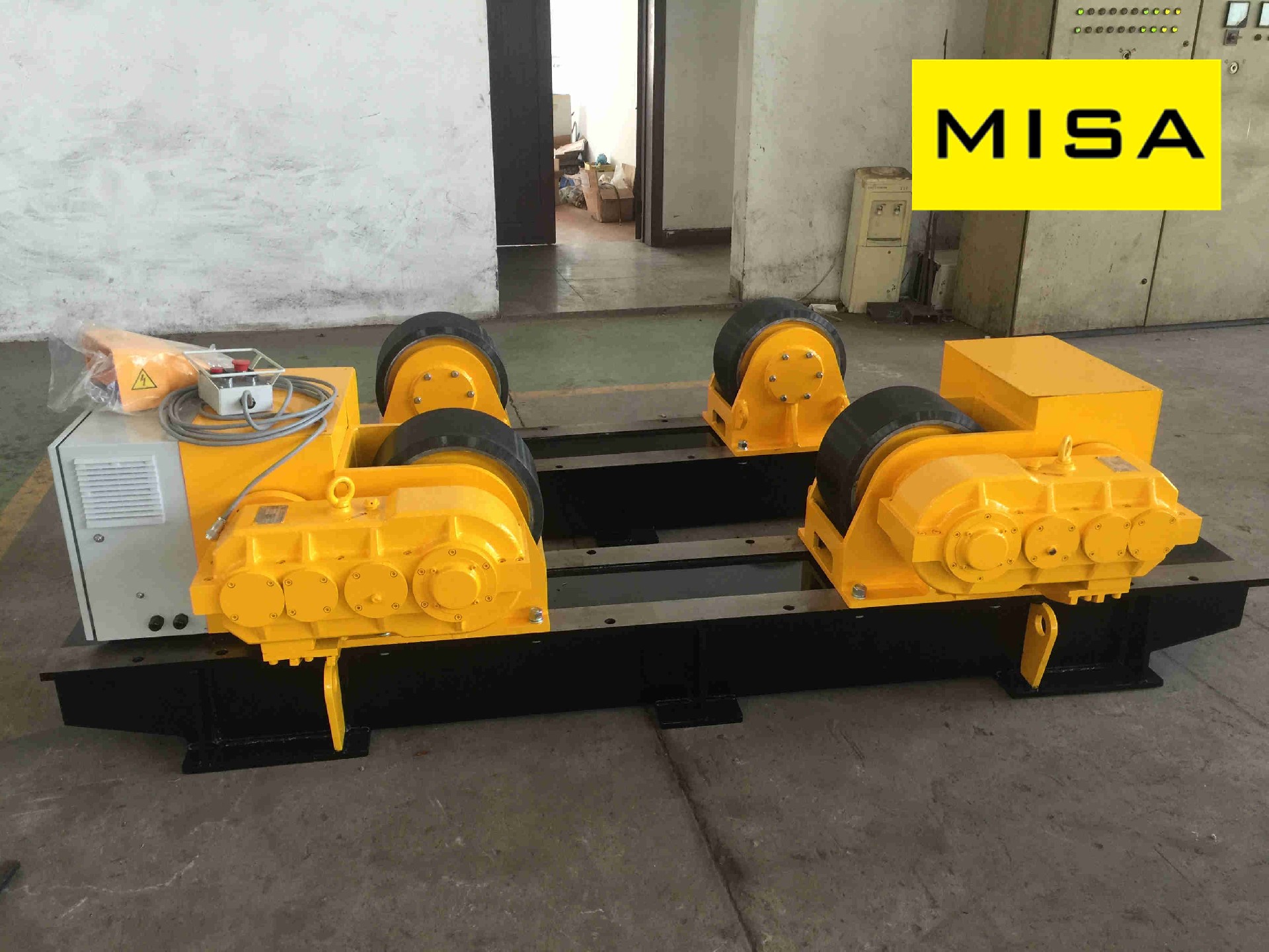 40T Fixed Adjustable Welding Turning Rolls With 2*1.5 KW Motor For Vessel Welding