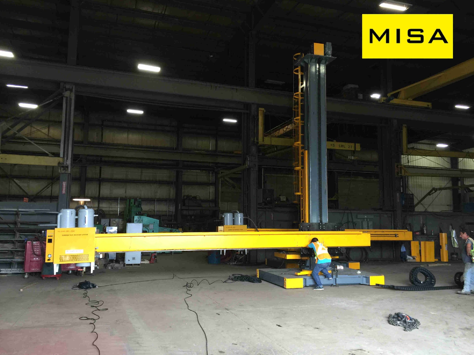 LH3040 Fixed Welding Column And Boom With Cross Sides And Seam Tracker