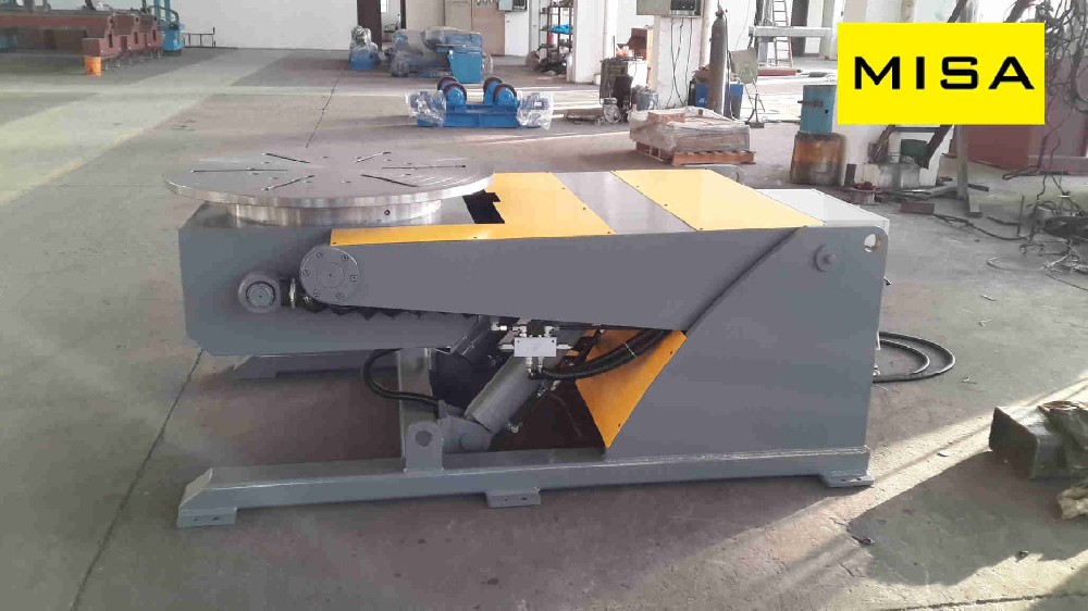 Steel Tank Weld Vertical Flange Hydraulic Welding Positioner For Pressure Vessel