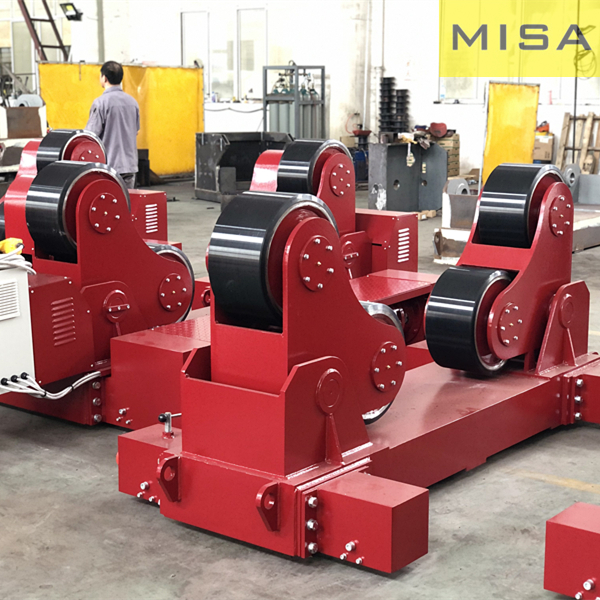 HGZ-60 Type Self-Aligning Motorized Moving Welding Rotator PU Wheels Welding and Positioning Equipment