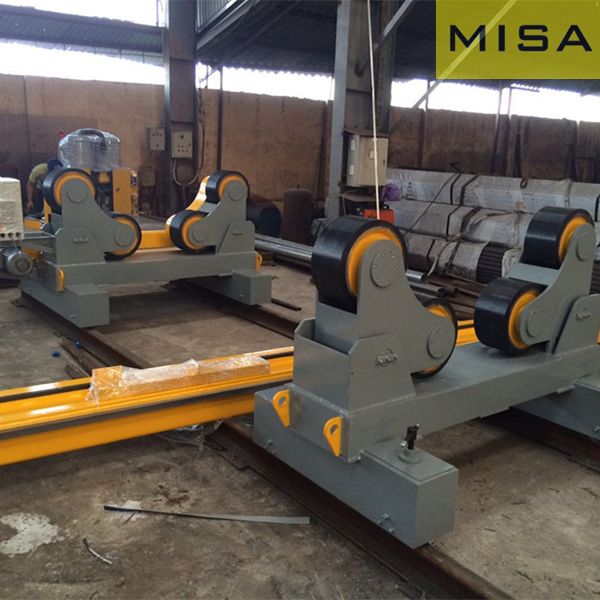 10 Ton Manual Moving Turning Rolls Welding and Positioning Equipment With PU Wheels for Pipe