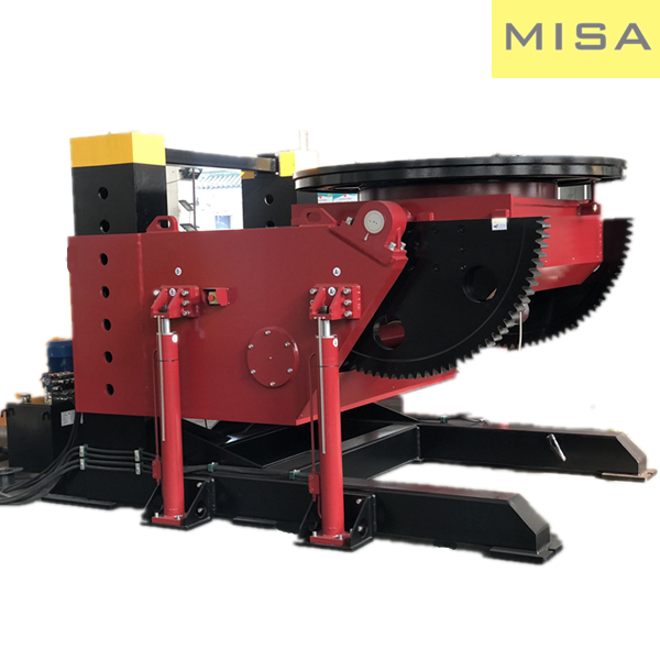 Elevating Welding Positioner For Flange Or Pipe With 2200mm Faceplate Welding and Positioning Equipment