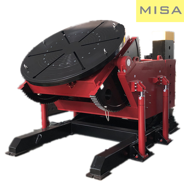Elevating Welding Positioner For Flange Or Pipe With 2200mm Faceplate Welding and Positioning Equipment